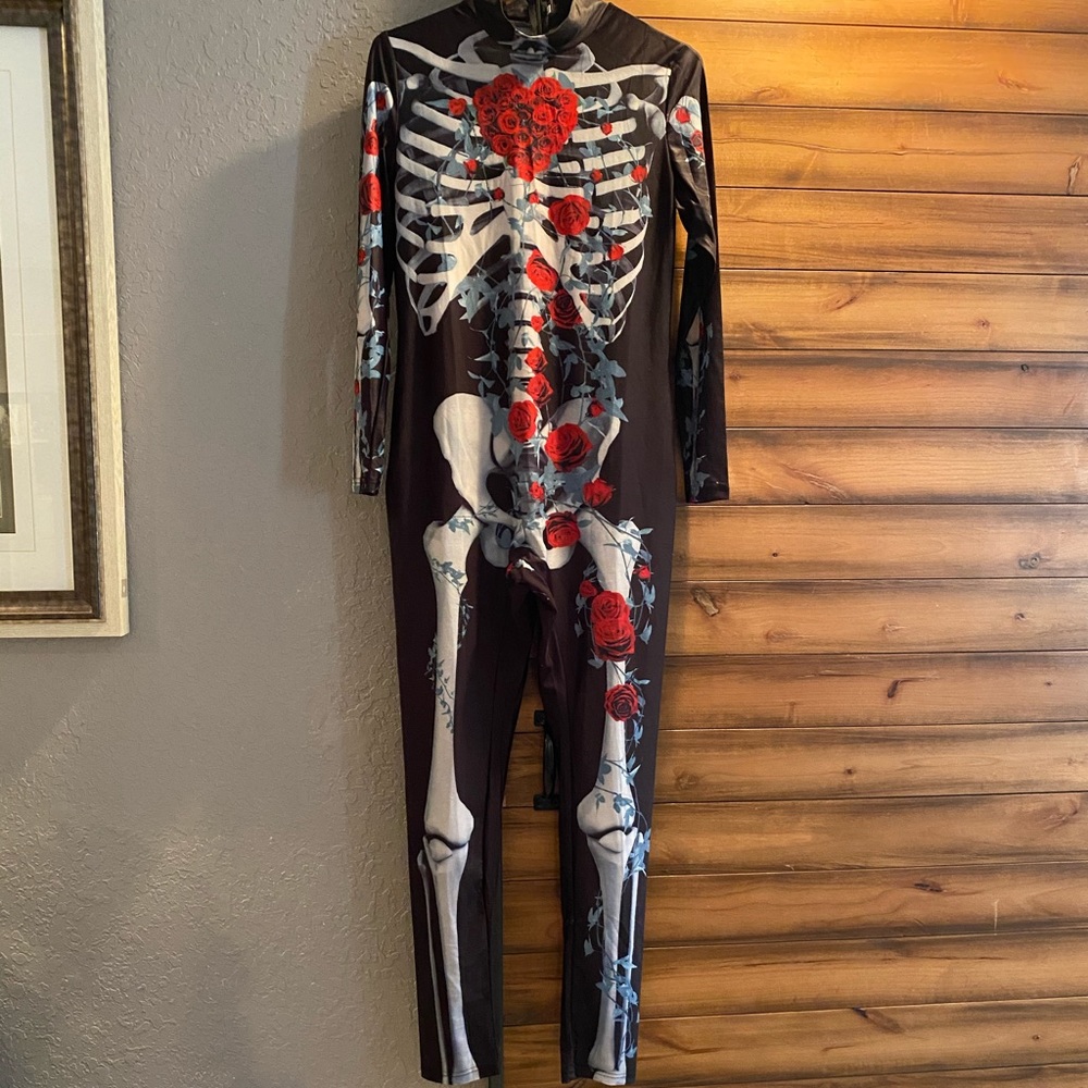 Skeleton Body Suit Size L